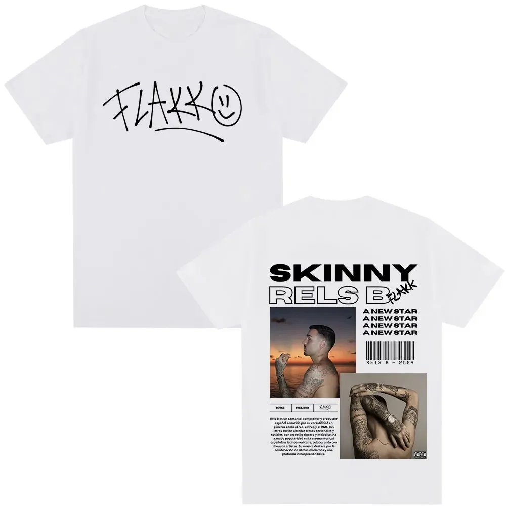 25 Summer Rels B Print WomenT-shirts Hip Hop Unisex Streetwear Short Sleeve Round Neck Men’s Tee Summer Print Clothes Casual Top – 8 6