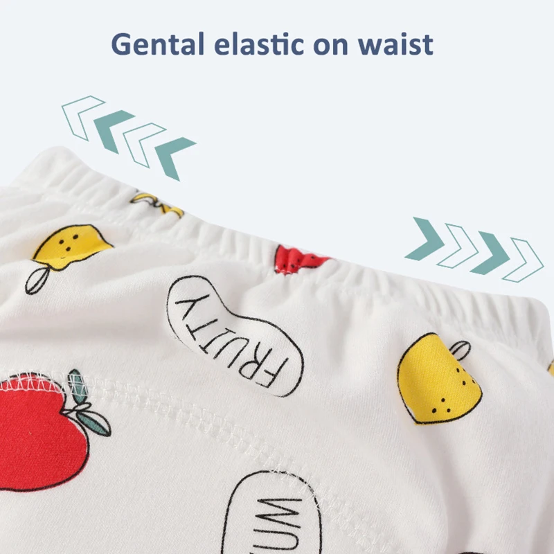 4PCS Baby Waterproof Diapers Pee Shorts Underwears Reusable Soft Ecological Cotton Toddler Potty Training Pants For Boys Girls 13