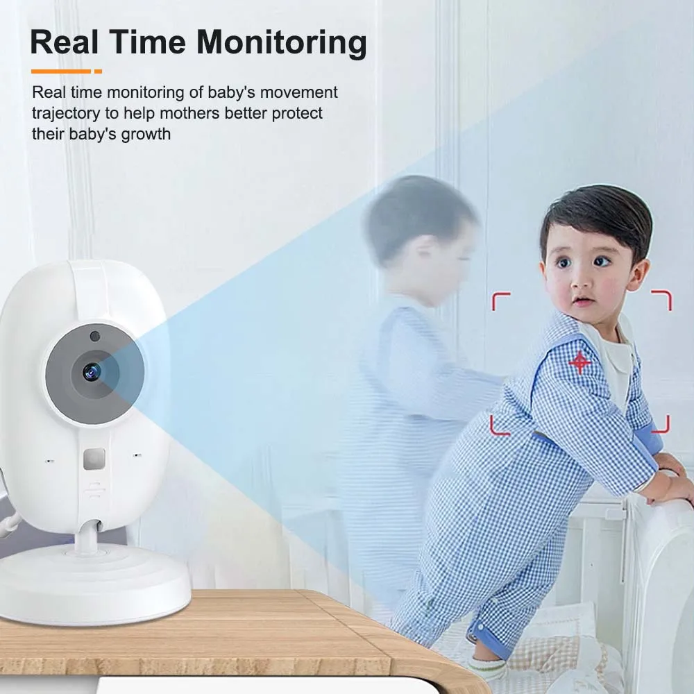 New 3.5” Video Baby Monitor Night Vision Security Cam 2.4G Mother Kid 2 Way Audio Talk Video Surveillance Cam With Temperature 6